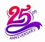 Original 25-year anniversary milestone graphic