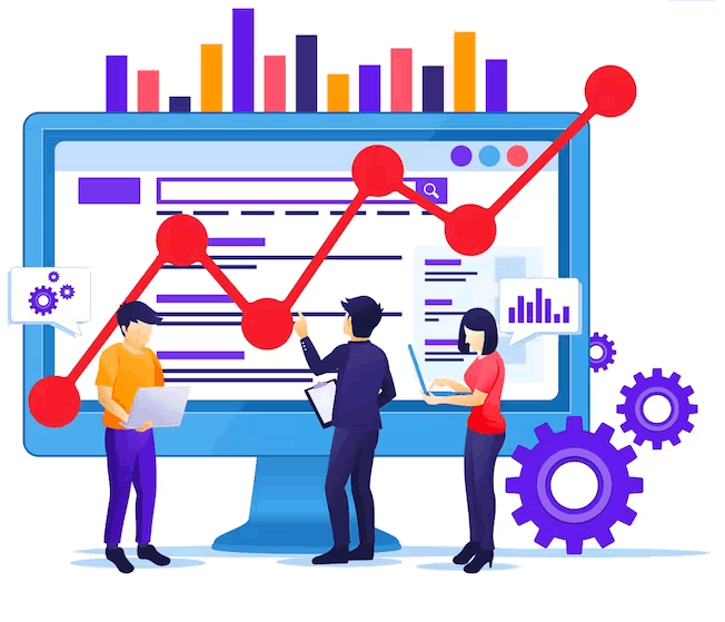 Original animated Geografixx Miami SEO illustration