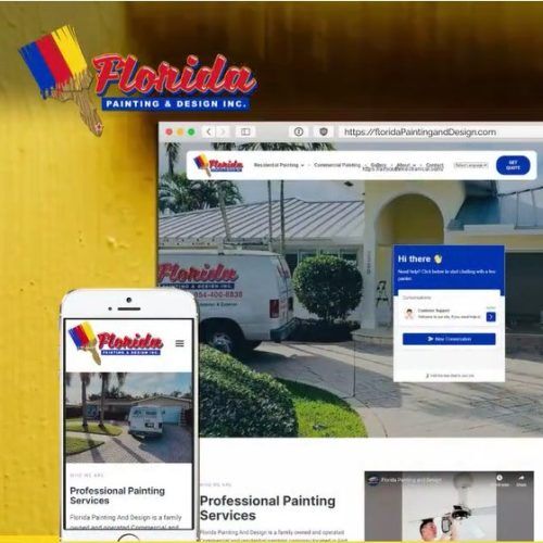 Florida Painting & Design website design example